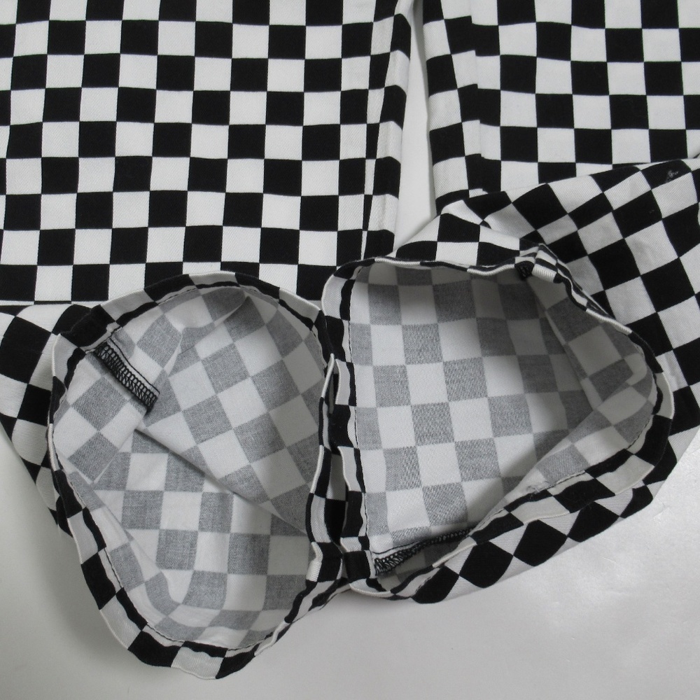 R13 Women's Slouch Pant Black White Checker R13W5008-R115B Size M - Picture 4 of 12